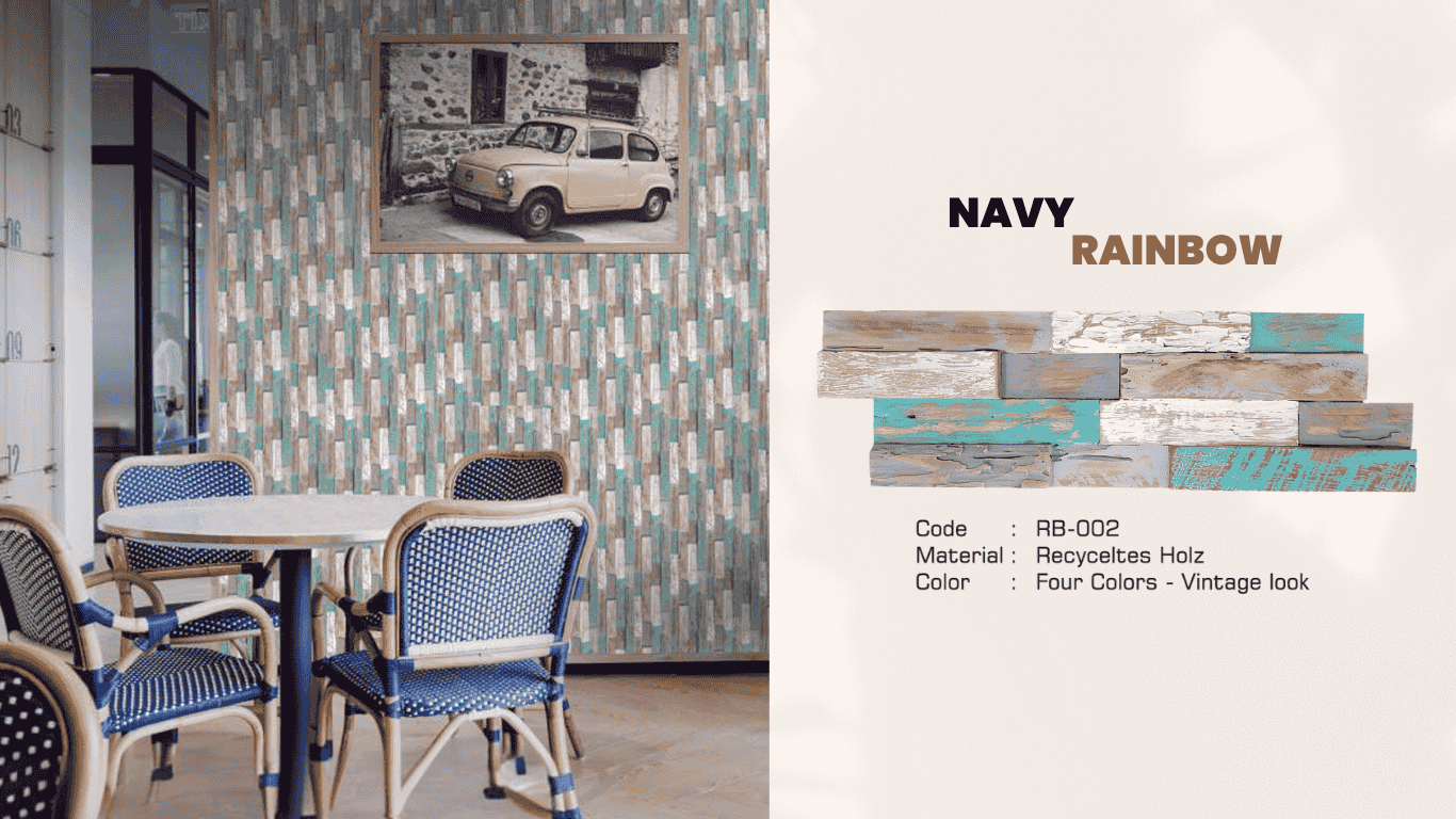 Navy Rainbow